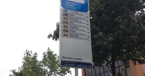 PARADERO SITP CHICO NORTE II SECTOR  311A00